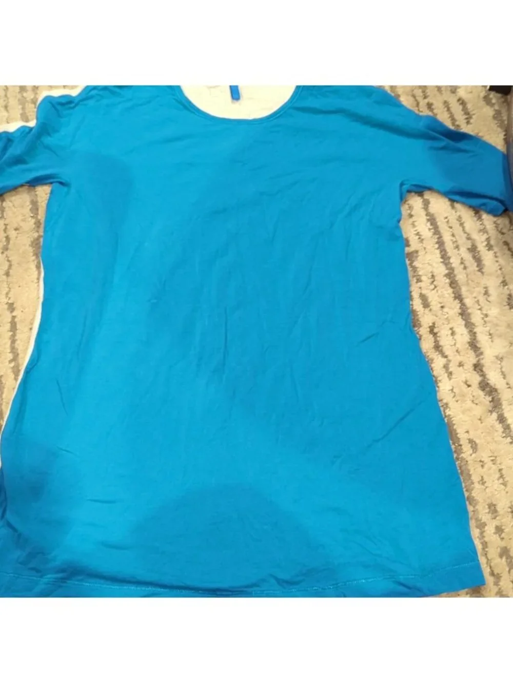 Lululemon Devotion Short Sleeve Tee Beaming Blue / Heathered Polar Cream